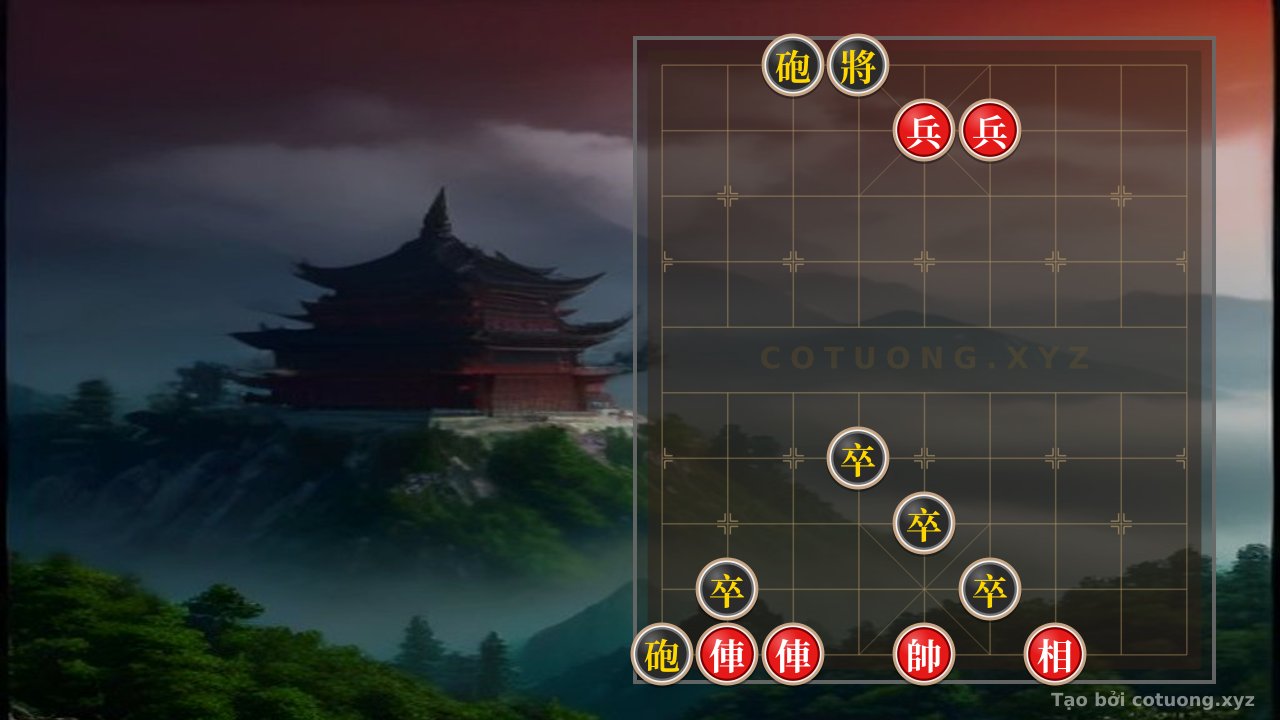 Thế cờ: Black's Deadly Trap: Black Cannon on 3rd Rank 10th File and Extreme Defensive Tactics — Cờ Tướng Online