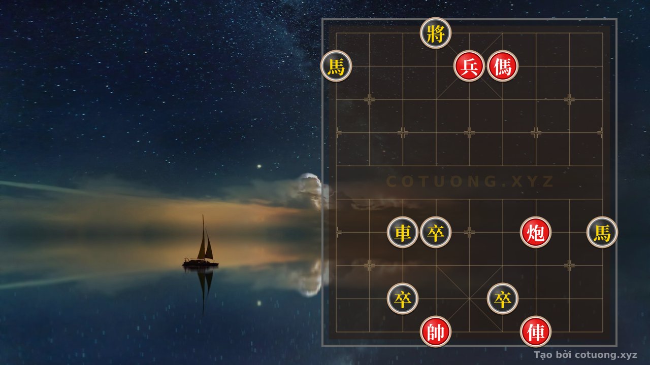 Thế cờ: The Death Trap: Breaking the Double Horse Formation of Black in 3 Moves — Cờ Tướng Online
