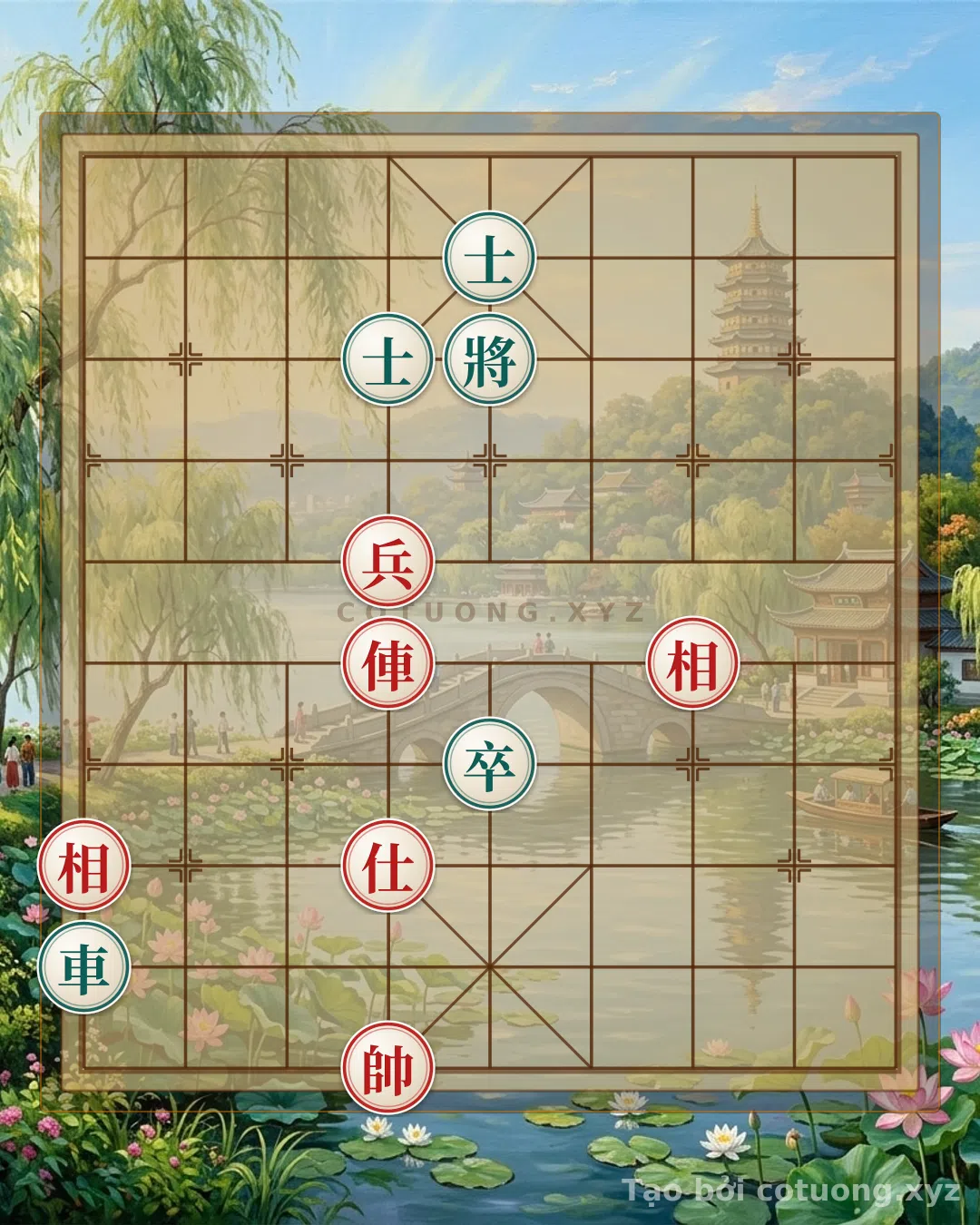 Challenge: The Hidden Chessboard Strategy on the Wooden Table: When the General Faces the Blade - Can you solve it?