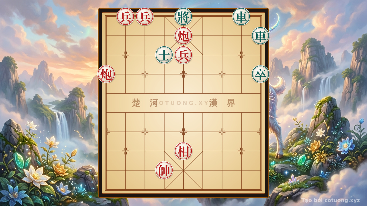 Thế cờ: Red Cannon Advance: Rapid Strike Strategy to Seal the Online General's Game — Cờ Tướng Online