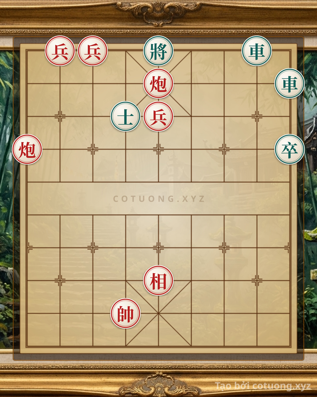 Challenge: Red Cannon Advance: Rapid Strike Strategy to Seal the Online General's Game - Can you solve it?