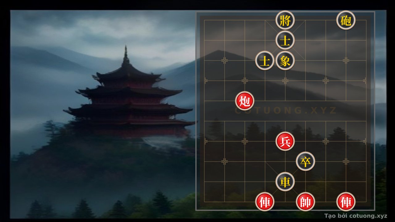Thế cờ: The Secret of the Chessboard: A Unique Coordination Between the Red Chariot and Cannon on File 6 — Cờ Tướng Online
