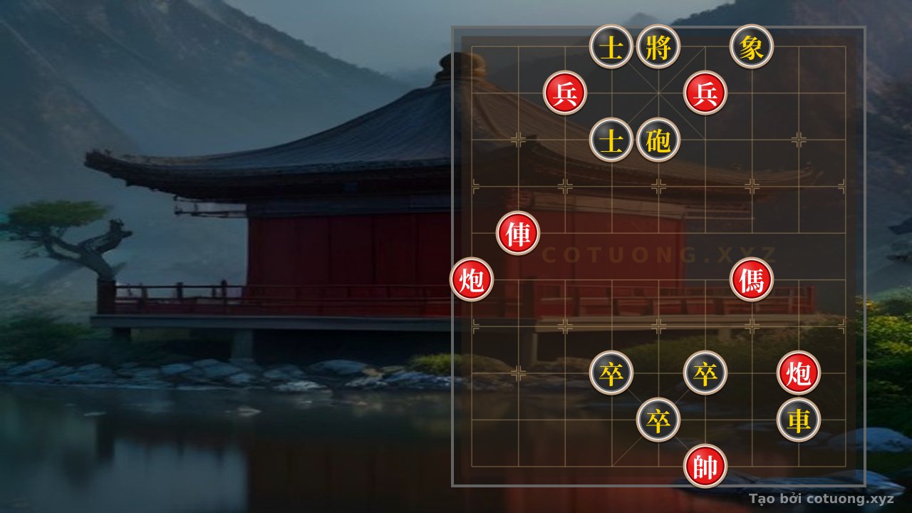 Thế cờ: Subtle Traps: Red Chariot at File 8 Rank 6 Retreats to File 8 Rank 5 - Black's Tactical Precautions — Cờ Tướng Online