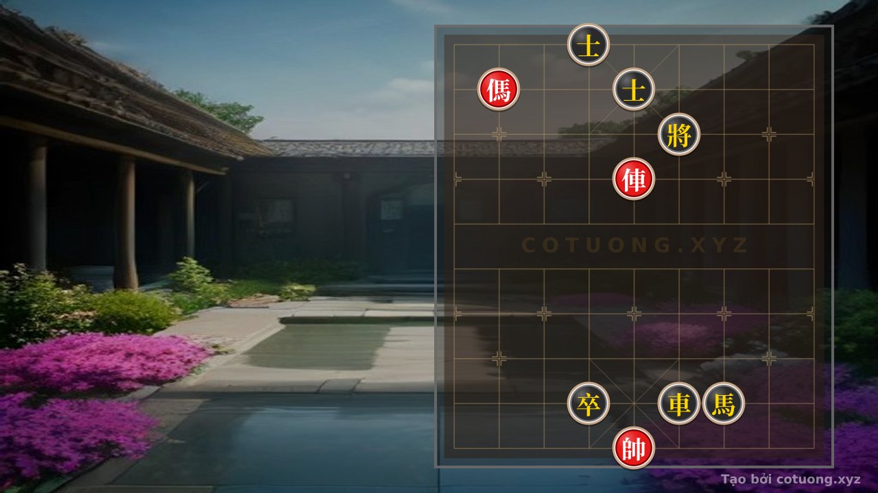 Thế cờ: The Red General's Deadly Formation: Elephant and Horse Double Attack, Black Advisor's Collapse - Step-by-Step Annihilation Tactics — Cờ Tướng Online