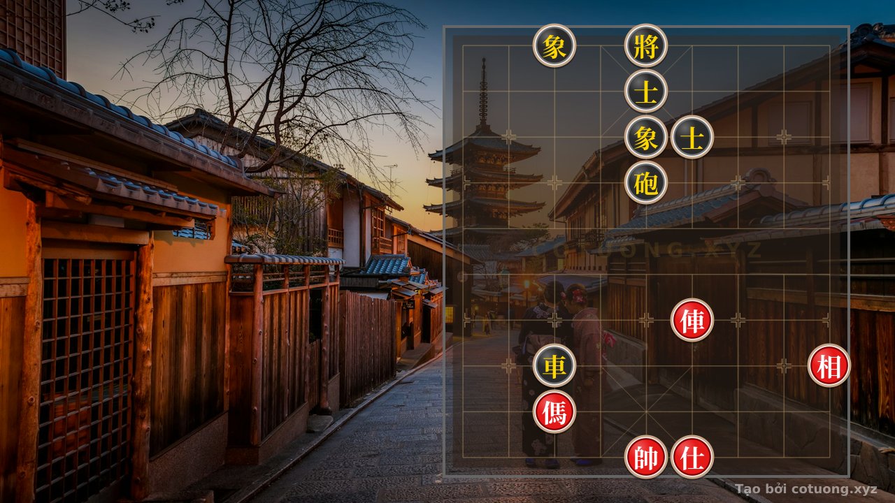 Thế cờ: Super Difficult Xiangqi: Defeating the Black Chariot with Double Horse Legs — Cờ Tướng Online
