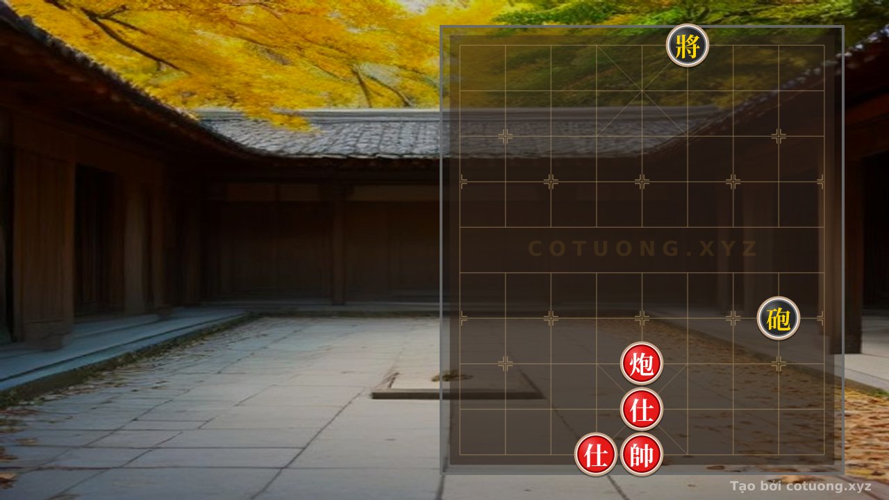 Thế cờ: THE FINAL BATTLE: WHEN THE BLACK CANNON AT ROW 8 STANDS STILL IN THE MIDST OF A DEADLY BATTLE - The 'Visual Deception' Trick for Beginners — Cờ Tướng Online