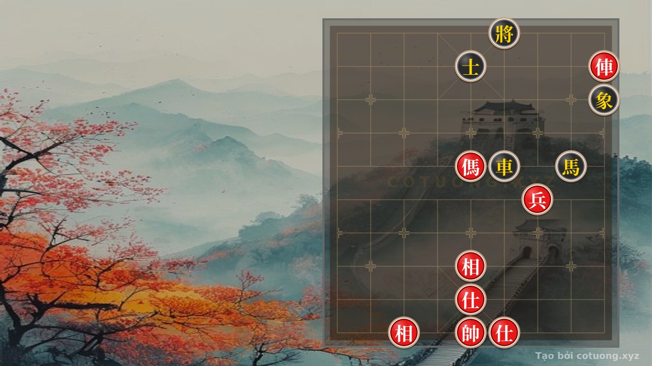 Thế cờ: Xiangqi Opening: Red Chariot on 9th Rank - Tactical 'Surprise Attack' in a Level 1/10 Position — Cờ Tướng Online