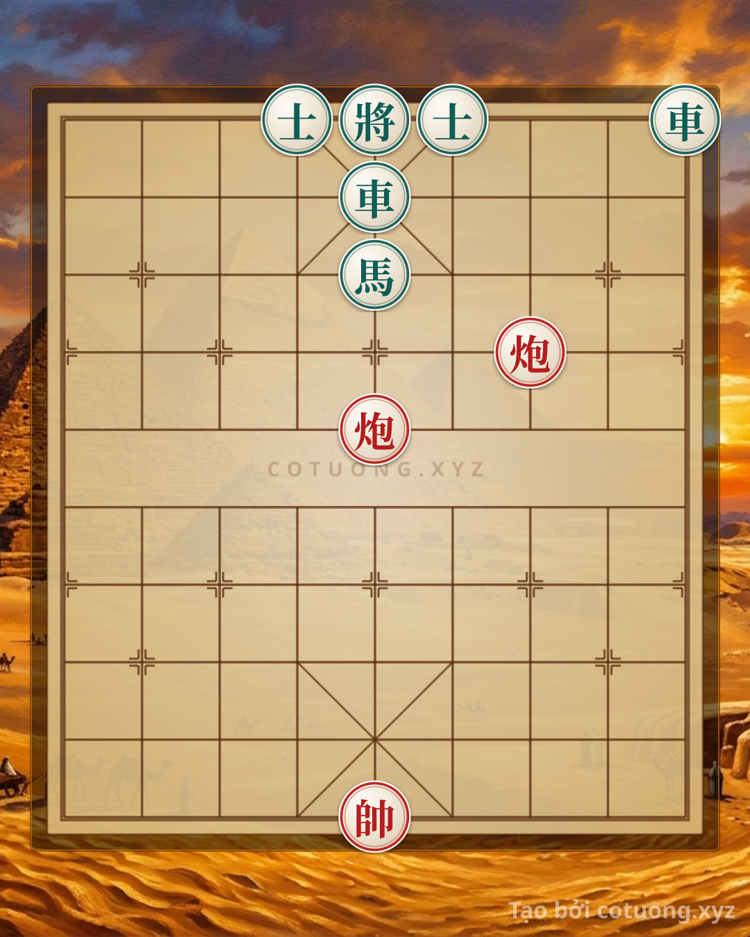 Challenge: Red General Chess: Tactical Checkmate from Double Black Chariot Formation - Can you solve it?