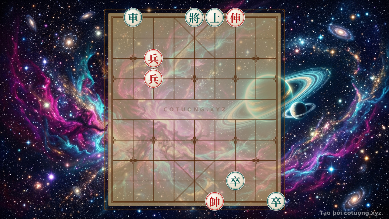 Thế cờ: Xiangqi (Chinese Chess) Strategy 'Red Chariot Advances - Trap Tactics in 5 Ranks' | Winning Tactics Against Black's Exposed Rook (Level 1/10) - Insights from Military Strategist — Cờ Tướng Online