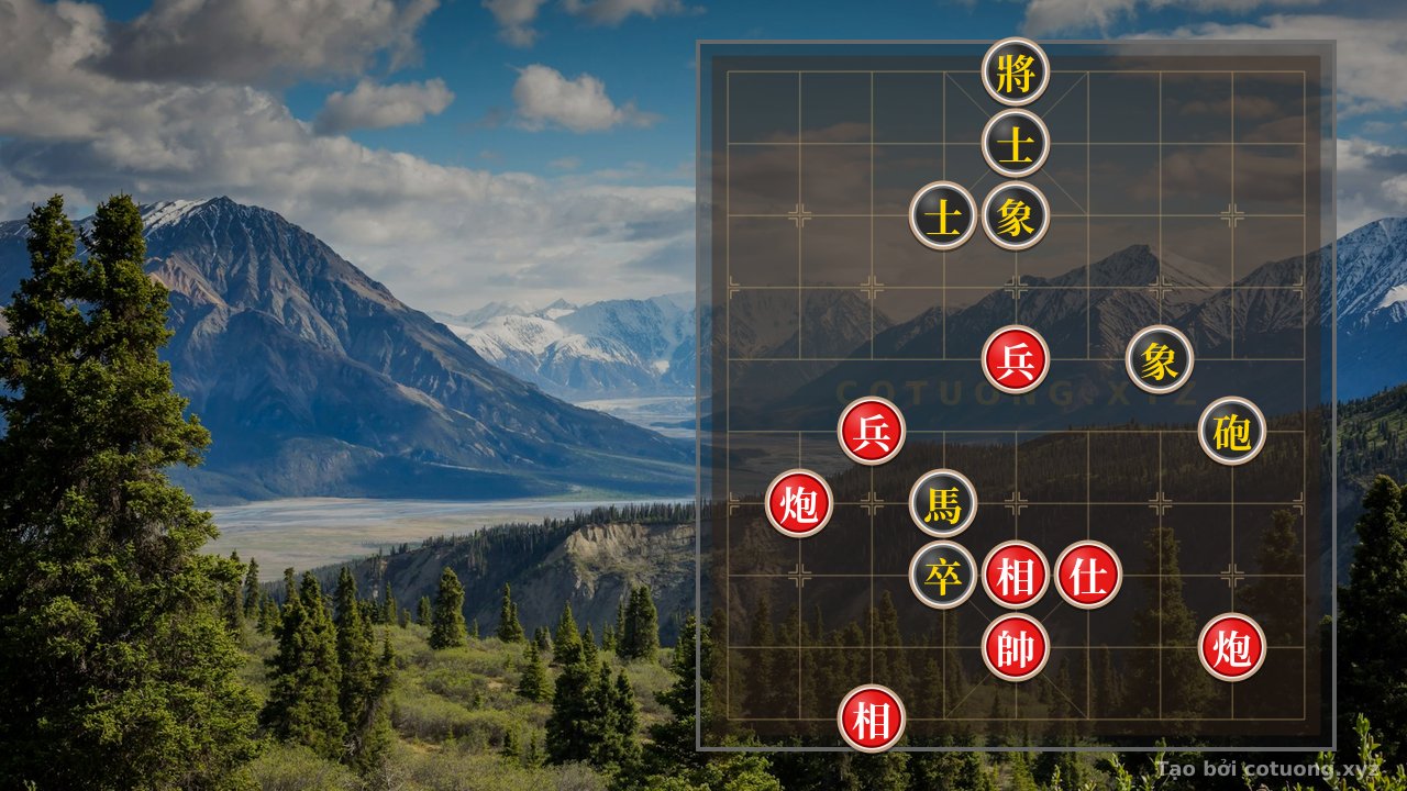 Thế cờ: Red General's Offensive: Breaking the Black Formation in 10 Moves — Cờ Tướng Online