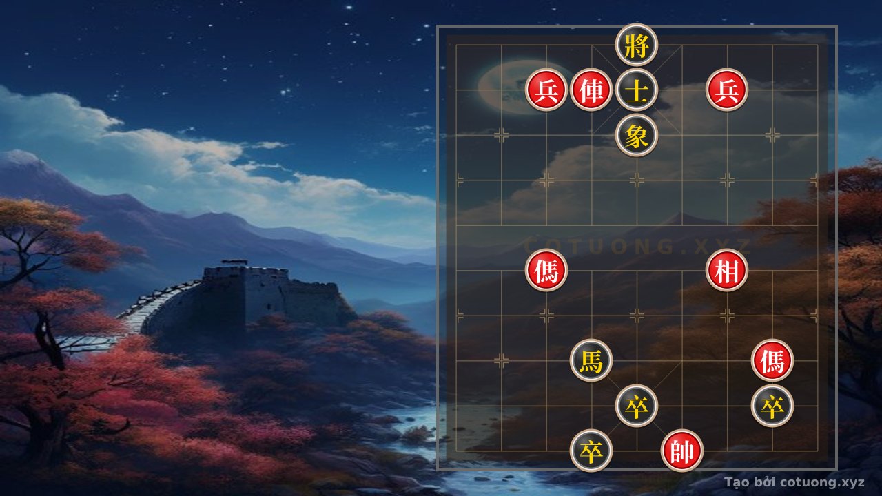 Thế cờ: Xiangqi Position 'Double Horse Legs' - A Lesson in Tactics and Artistry — Cờ Tướng Online