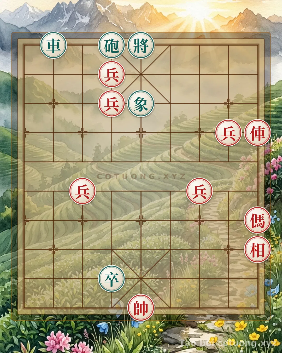 Thế cờ: The Hidden Trap Behind the Black Chariot: The Black King's Winning Strategy with a Cannon Strike, Waiting for a Counterattack – The Secrets of the Overlooked Masters — Cờ Tướng Online