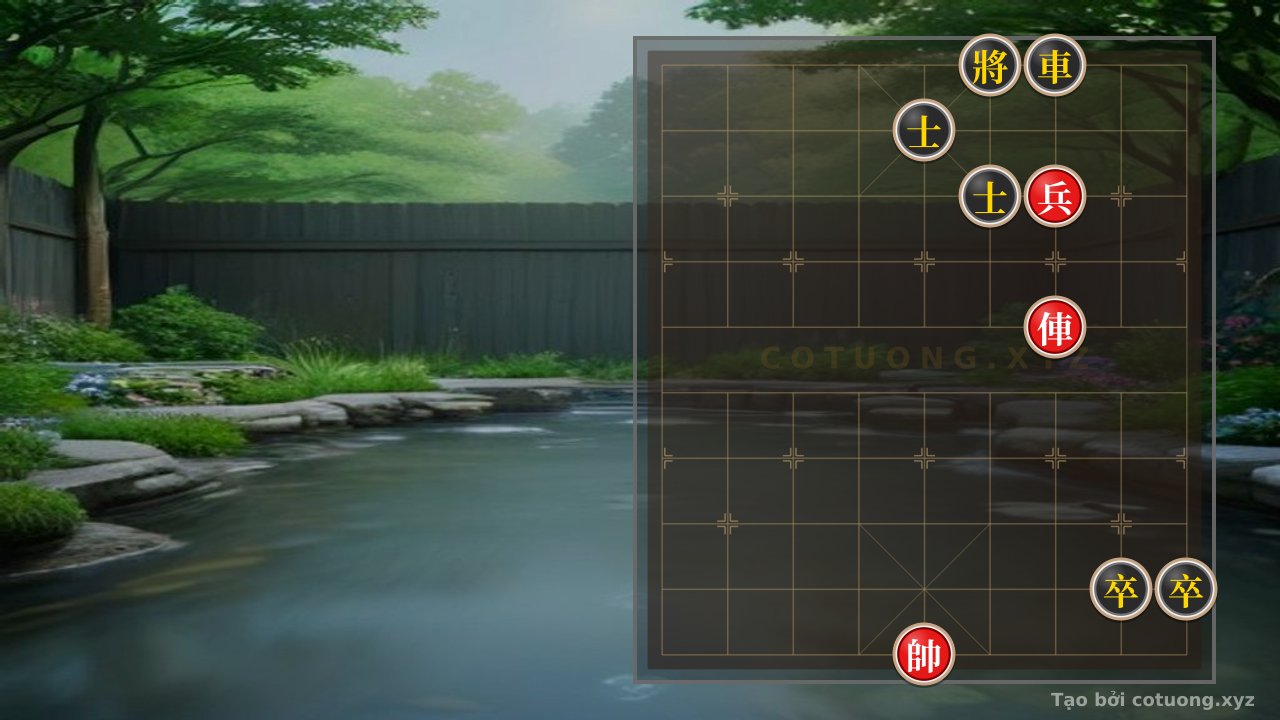 Thế cờ: Xiangqi Super Difficult: Red Chariot Directly Attacks Black Advisor - Can Black General Escape? — Cờ Tướng Online