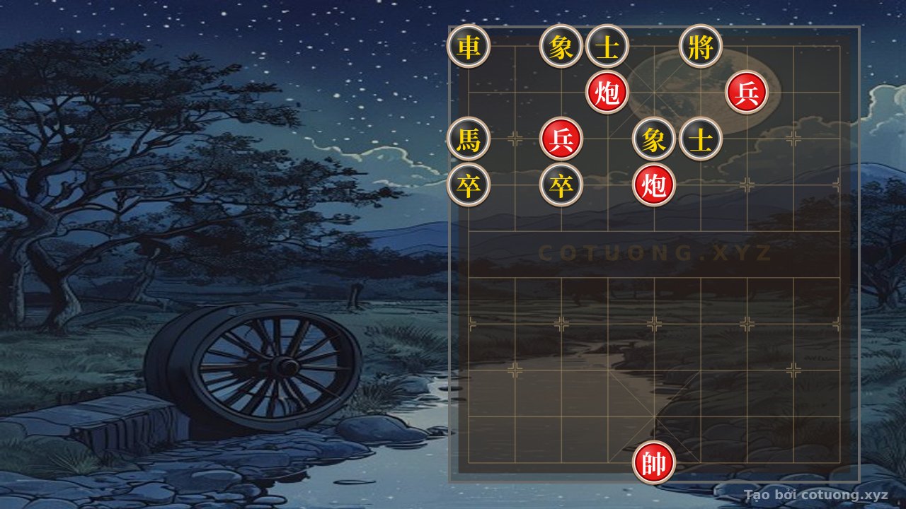 Thế cờ: Black General's Red Stone: When the Empty Red Cannon Faces the Black Chariot's Piercing Strategy – A Forgotten Ancient Battle — Cờ Tướng Online