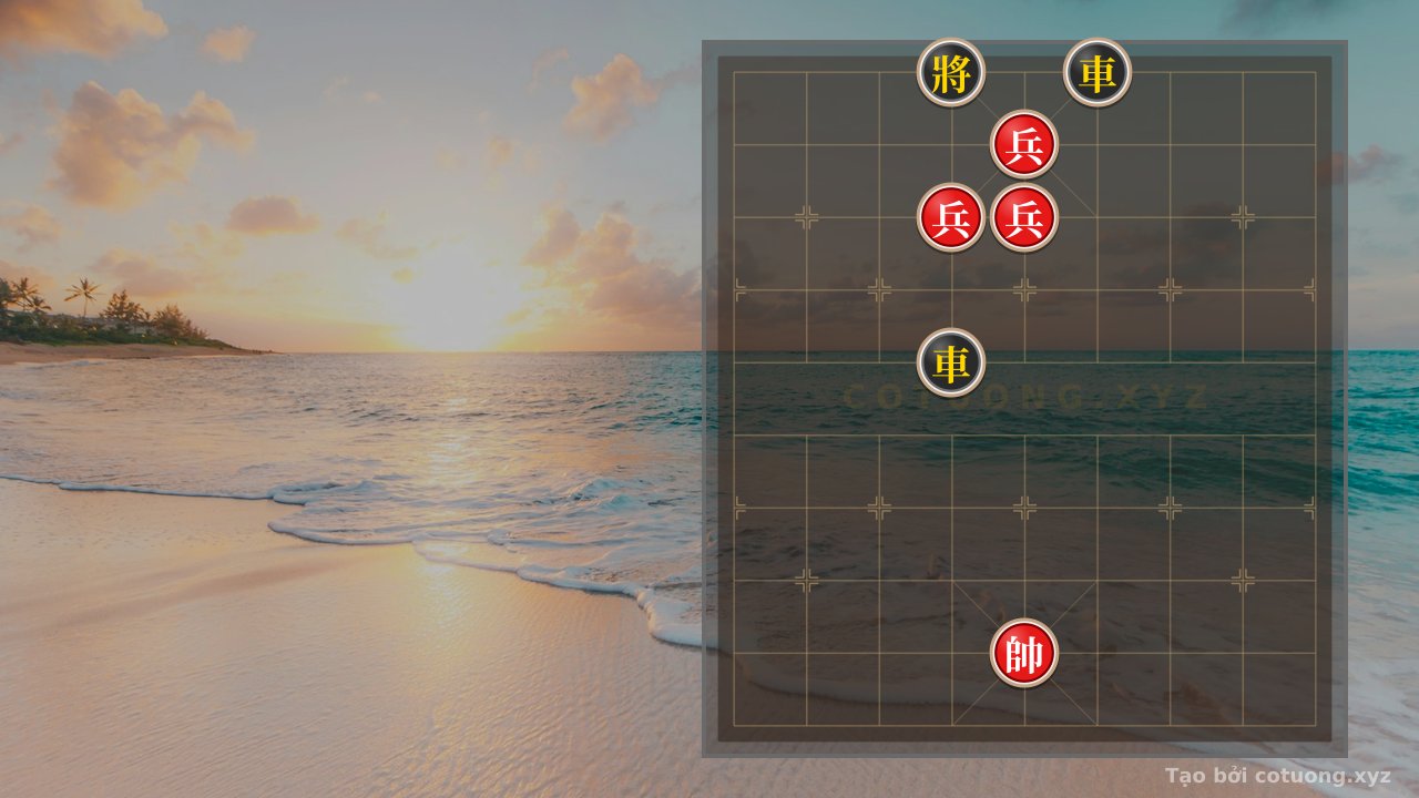 Thế cờ: Red General: The Secret to Breaking Black's Rook on the 6th File with 3 Pawns in the 'Black Rook on the 6th File' Formation — Cờ Tướng Online