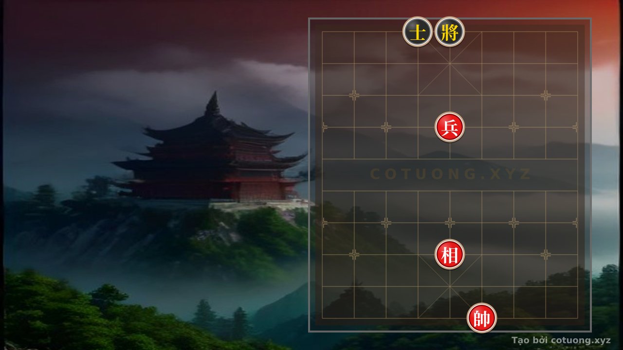 Thế cờ: Black's Trap: Advisor Black Exposed on File 4 Rank 10 and General Black Exposed on File 5 Rank 10 - Red's Forced Loss Strategy — Cờ Tướng Online