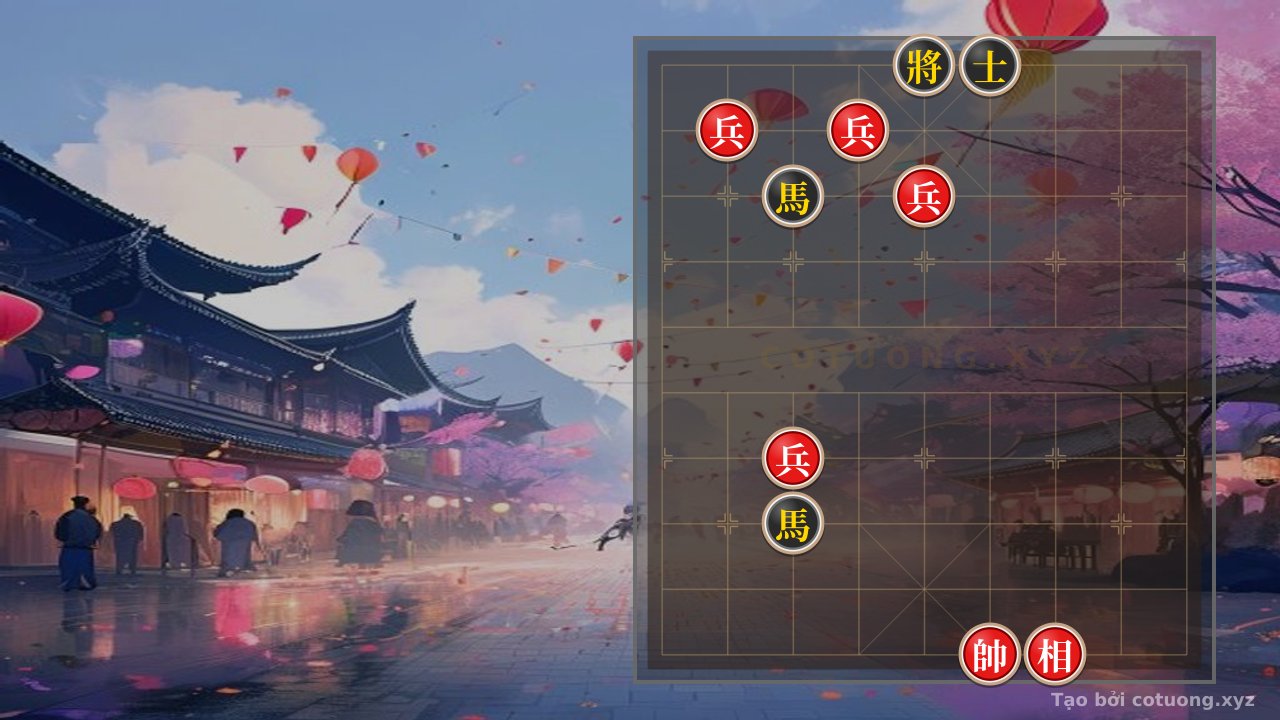 Thế cờ: Defensive Tips with Two Horses Interlocking: Black's Strategy in the 'Black General on 5th File, 10th Rank' Position — Cờ Tướng Online
