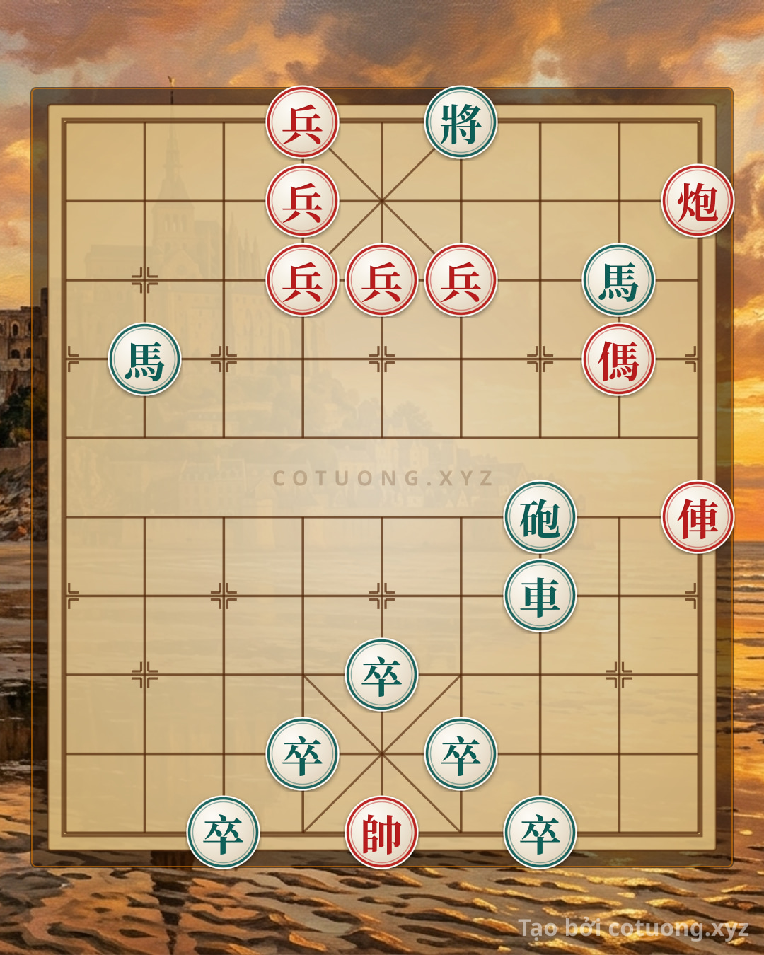 Challenge: Young Master's Secret 'Rook Thrust' Trick: Destroying the Black Double Horses in 3 Moves - Can you solve it?