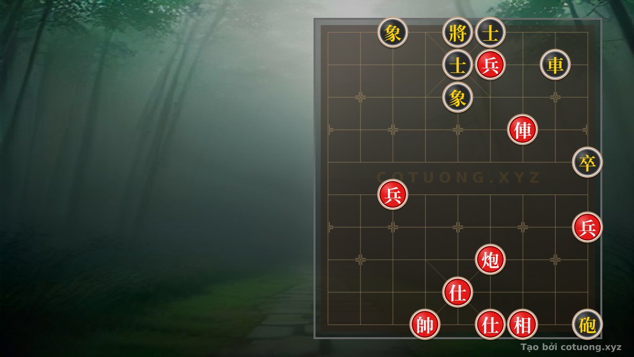 Thế cờ: The Difficult Xiangqi Formation: Red Rook-Cannon 3 Pawns 2 Advisors 2 Elephants vs. Black Rook-Cannon Pawn 2 Advisors 2 Elephants - Winning Strategy in a Tricky Position — Cờ Tướng Online