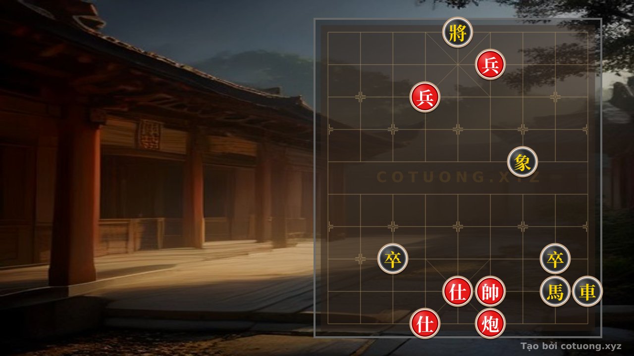 Thế cờ: Solo Xiangqi: Red Cannon's Devastating Assault — Cờ Tướng Online