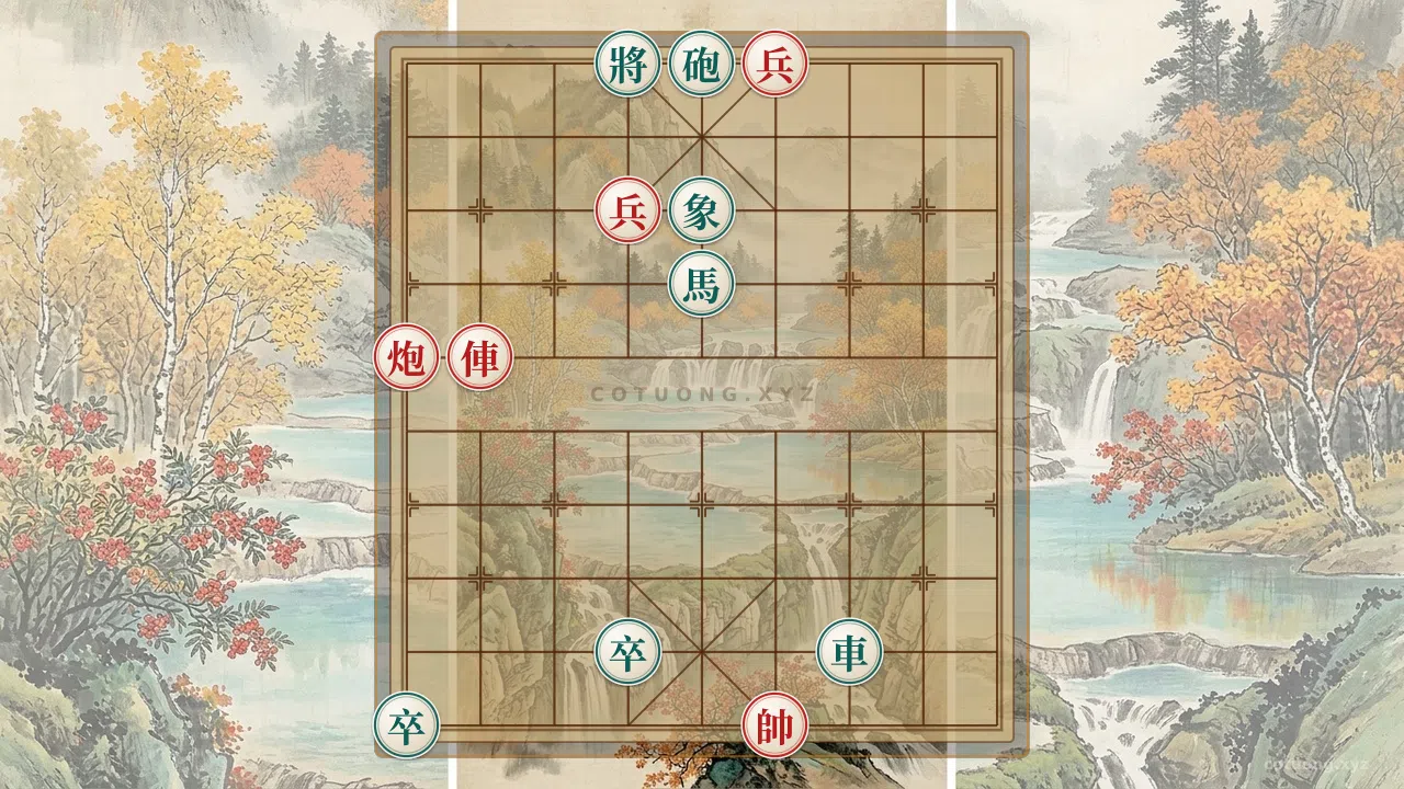 Challenge: Rook-Cannon-Pawn coordinated assault exploiting an advisorless King in Xiangqi endgame - Can you solve it?