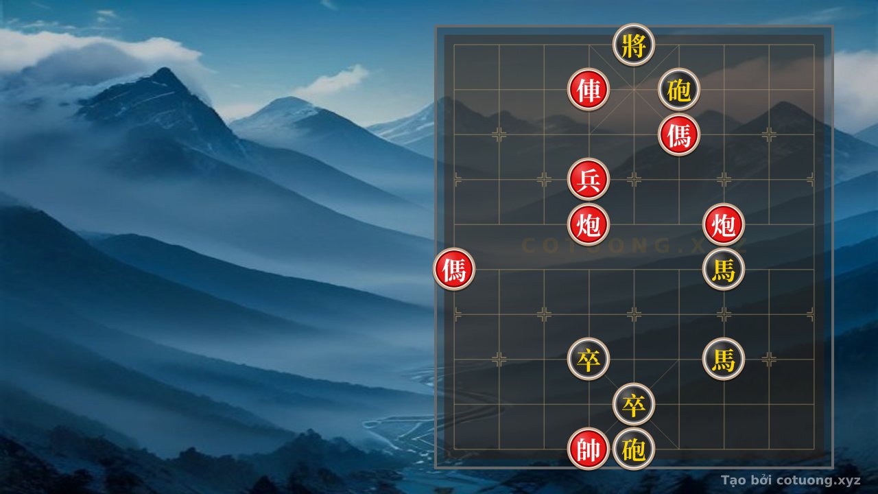 Thế cờ: Xiangqi Tactics: Double Horse Legs and Empty Cannon Counterattack — Cờ Tướng Online