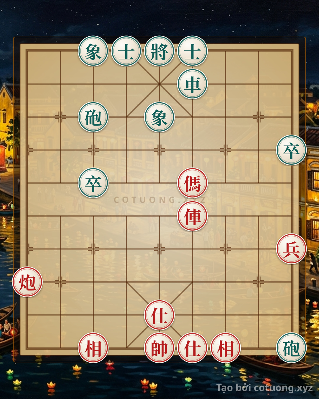 Challenge: Tam tài xa pháo mã tuyệt sát - Can you solve it?
