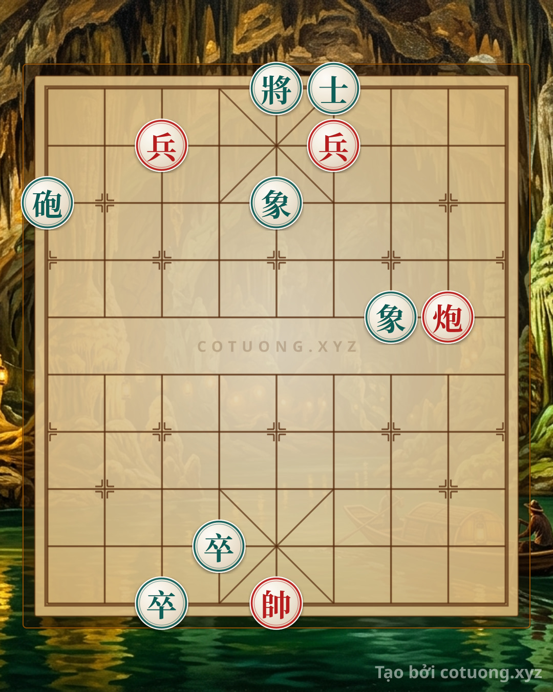 Challenge: The Majestic Xiangqi Formation: The Black Cannon's Hidden Ambush, The Red General's Hundred-Battle Victory - Can you solve it?