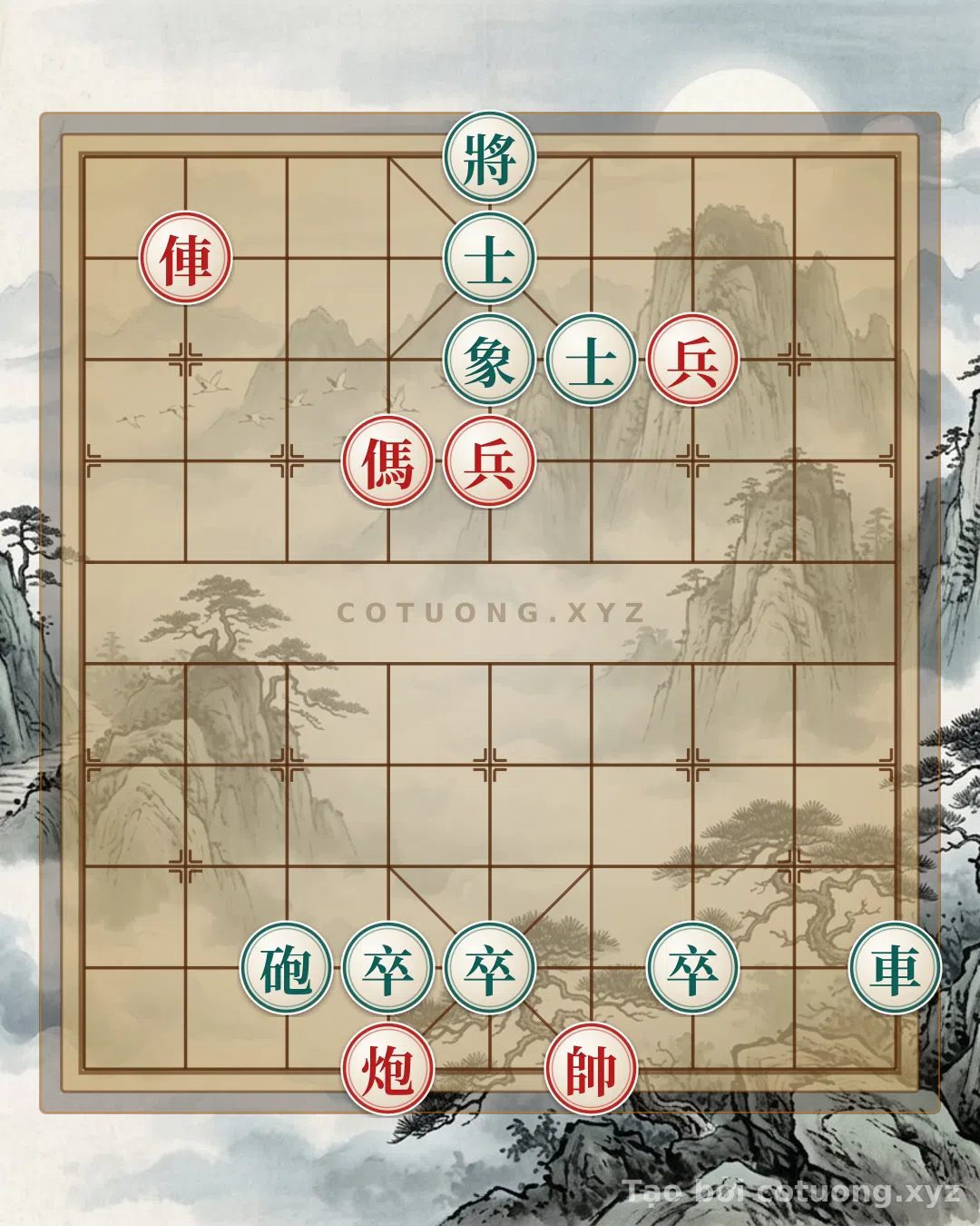Thử Thách: Bàn Cờ Tướng Đỏ Đen: 