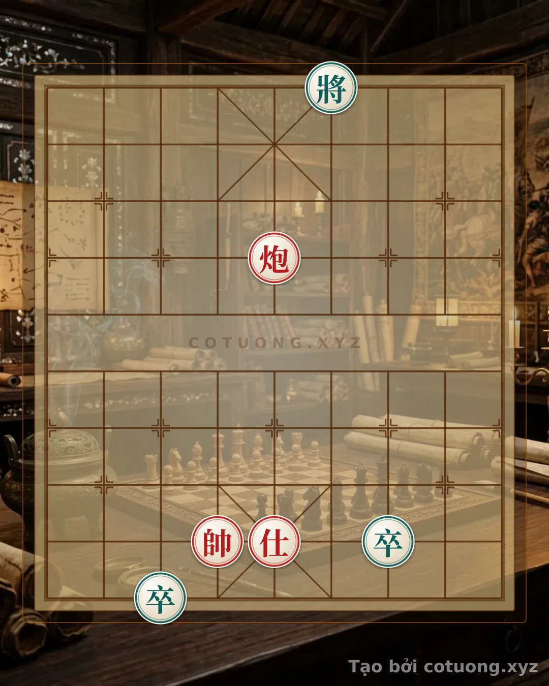 Challenge: The Red Cannon Empty Formation: The Art of Defense by the Red Advisor in Xiangqi - Can you solve it?