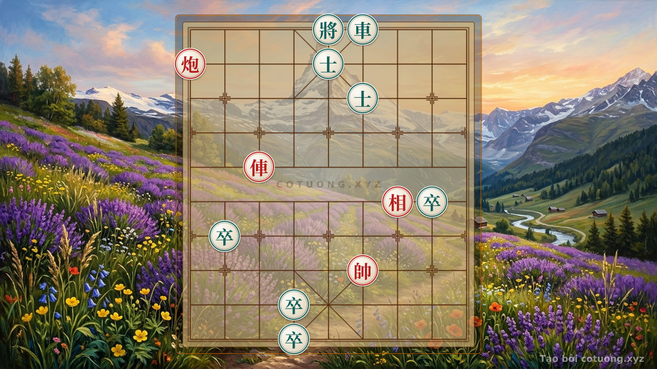 Thế cờ: The 'Red Cannon Siege' Formation - The Secret of an Invisible Battle — Cờ Tướng Online