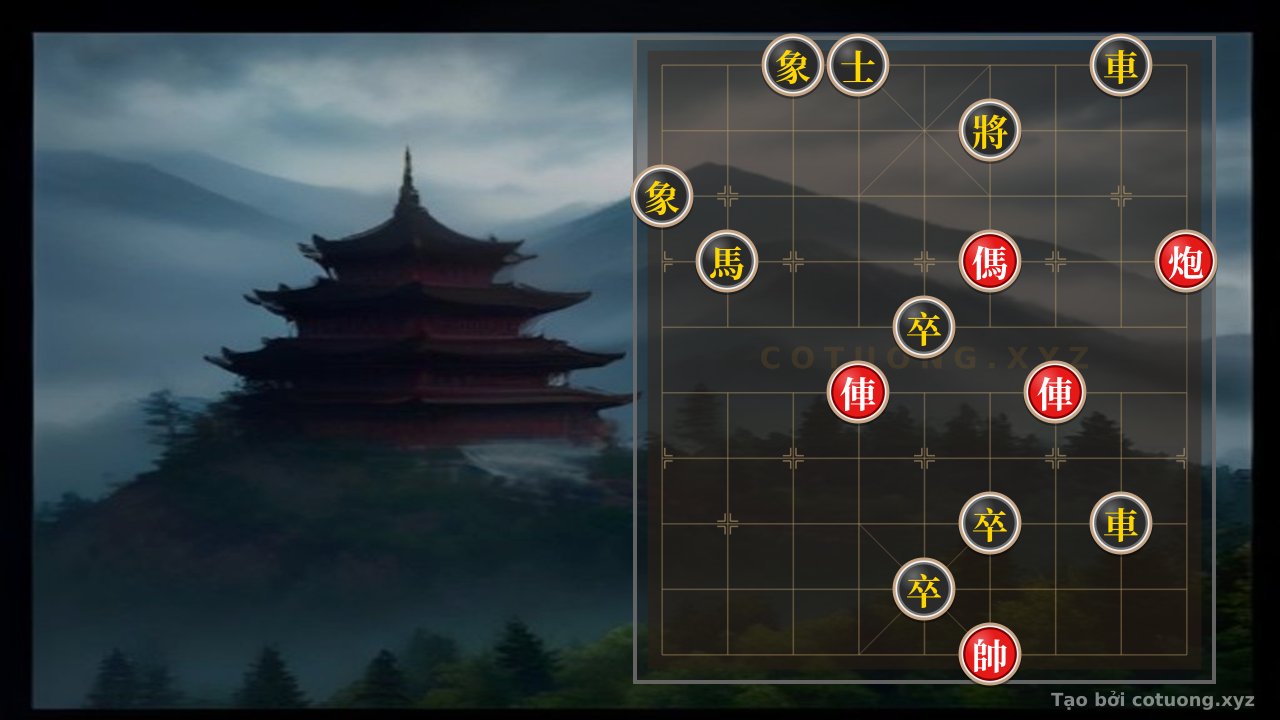 Thế cờ: Tactical Insight: The Black Rook on 8th Rank 3rd File and Red's Counterattack Strategy — Cờ Tướng Online