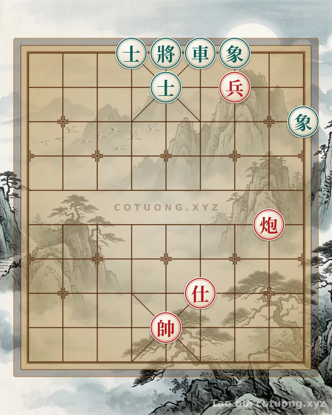 Thế cờ: The 'Empty Cannon' Formation - Red's Opening Aggressive Strategy in Xiangqi — Cờ Tướng Online