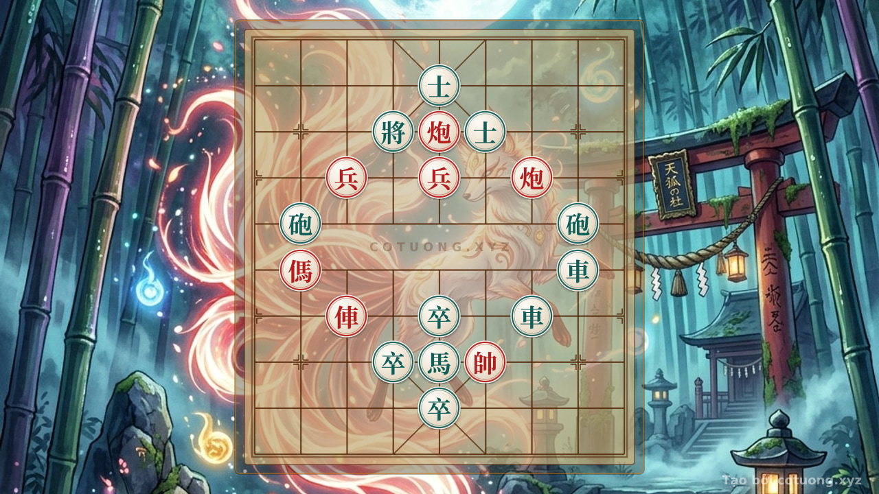Thế cờ: The Classic Battle of Wits: Red Rook Double Cannon Horse vs. Black Rook Double Cannon Horse - Survival Tips Under the Pressure of the General — Cờ Tướng Online