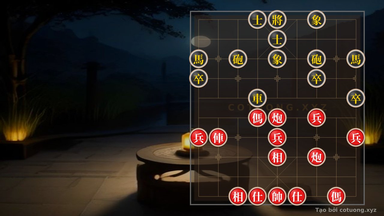 Thế cờ: The 'Red Horse on File 6, Rank 5' Trap - The Secret of the Double Horse Exchange in Chinese Chess — Cờ Tướng Online