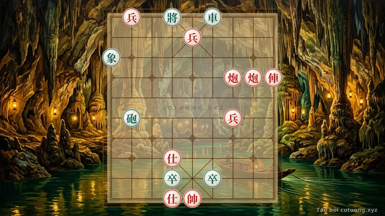 Thế cờ: Red Chariot Exposed at 1 Tan 7: The Strategic Breakthrough of the Red Chariot in Xiangqi — Cờ Tướng Online