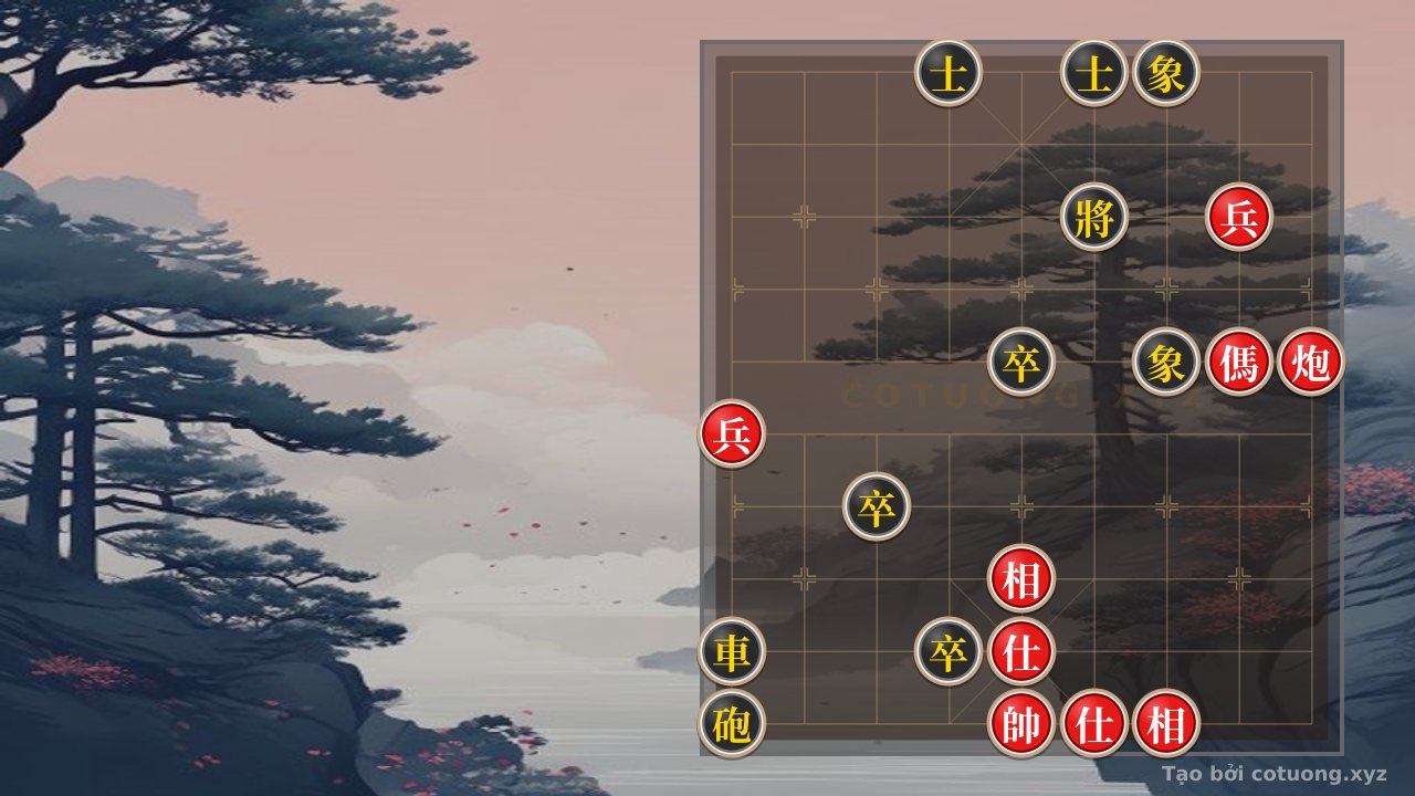 Thế cờ: Xiangqi: Red's 'Empty Cannon' Move - The Battle of Red and Black in Chess Tactics — Cờ Tướng Online