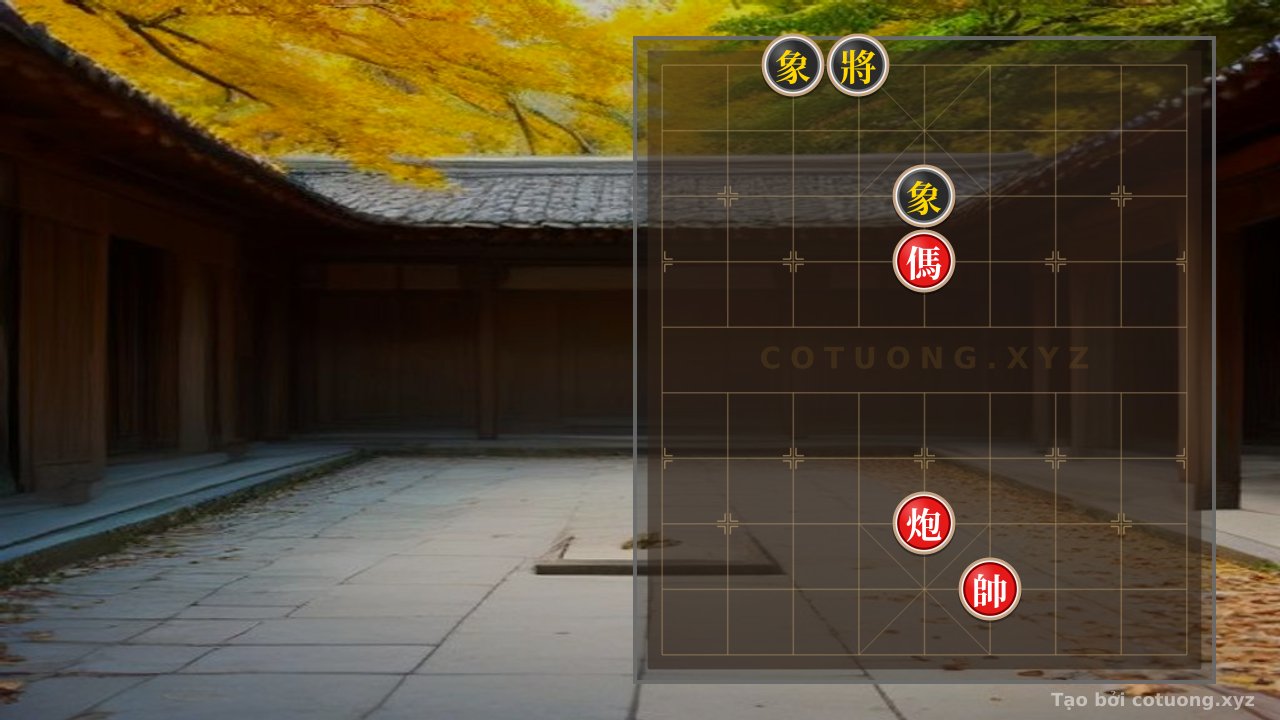 Thế cờ: The Red Horse's Deadly Trap: Red Cannon at 5th Rank 3 vs. Black Bishops at 3rd Rank 10 and 5th Rank 8 - Xiangqi Masterpiece — Cờ Tướng Online