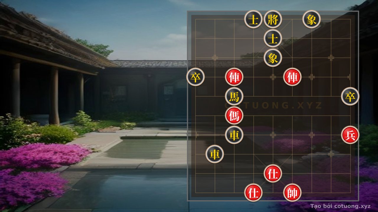 Thế cờ: Xiangqi: Black's Defensive Strategy in the 'Red Rook' Formation - How to Counter the 'Strike the Drum' Move — Cờ Tướng Online