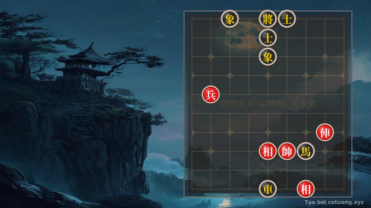 Thế cờ: Hidden Chess Endgame: When the Red Rook Faces the Black Horse Advisor - A Battle of Life and Death on the Chessboard — Cờ Tướng Online