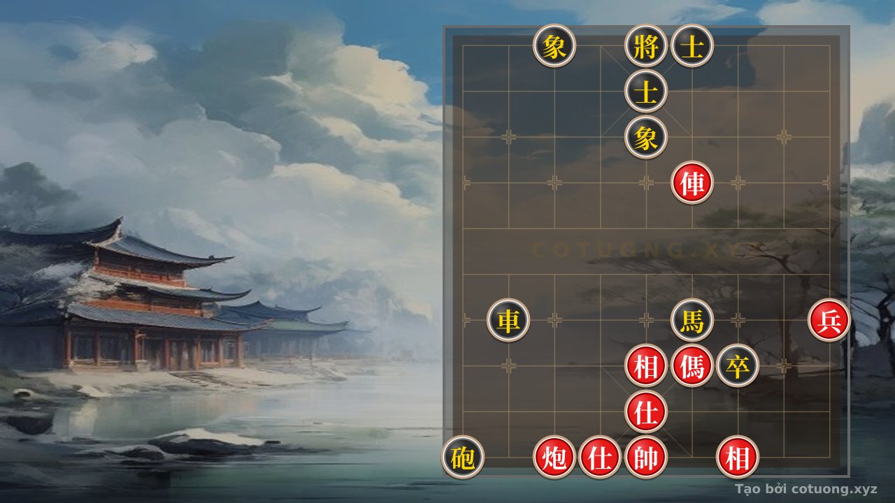 Thế cờ: Red General's Victory: The Strategy of the Red Chariot Piercing the Black Advisor - Online Chess Position 1c2b — Cờ Tướng Online